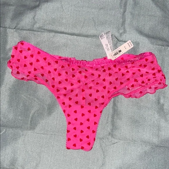 Victoria's Secret Pink Heart Panties - Picture 1 of 3